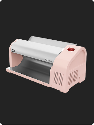 EVO Electric Dough Sheeter in Pink: high-tech laminating for pastry