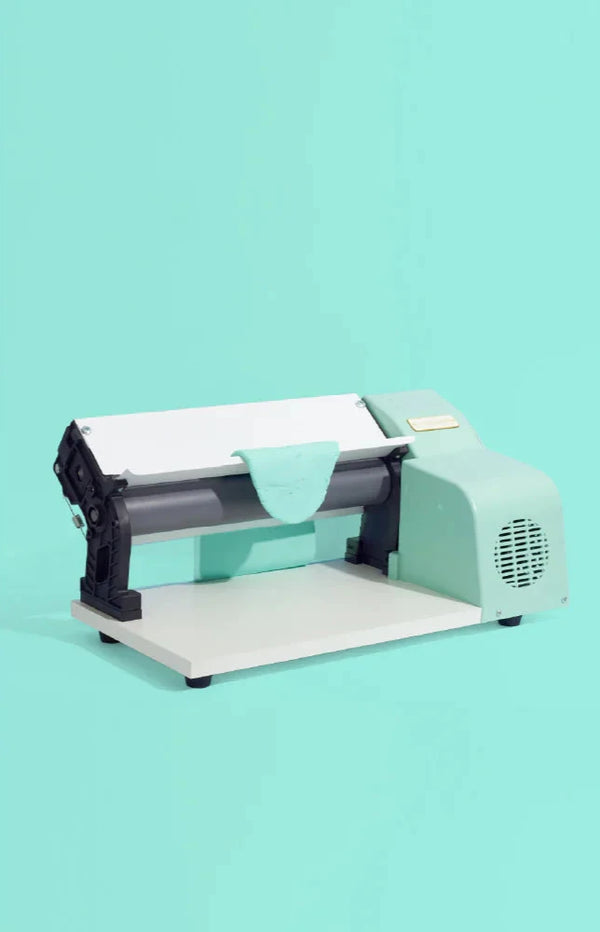 REVO electric dough sheeter in green
