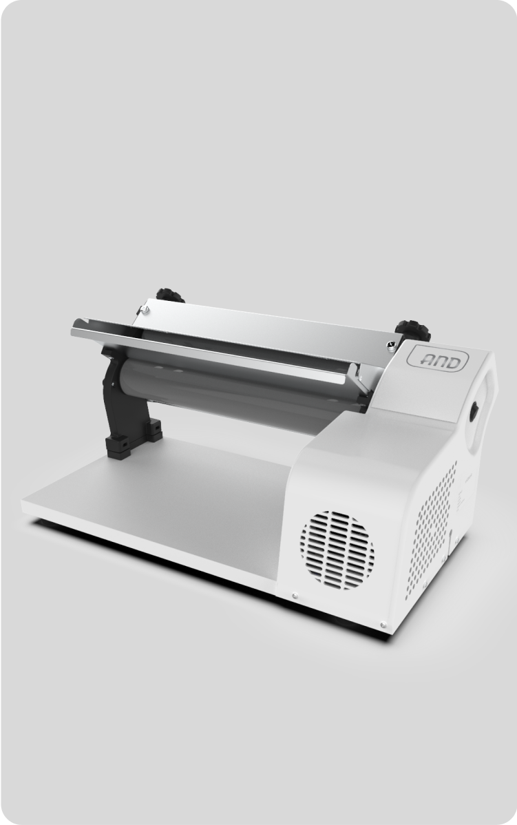 REVO electric dough sheeter in white, another view