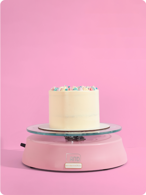 Base giratoria eléctrica rosa