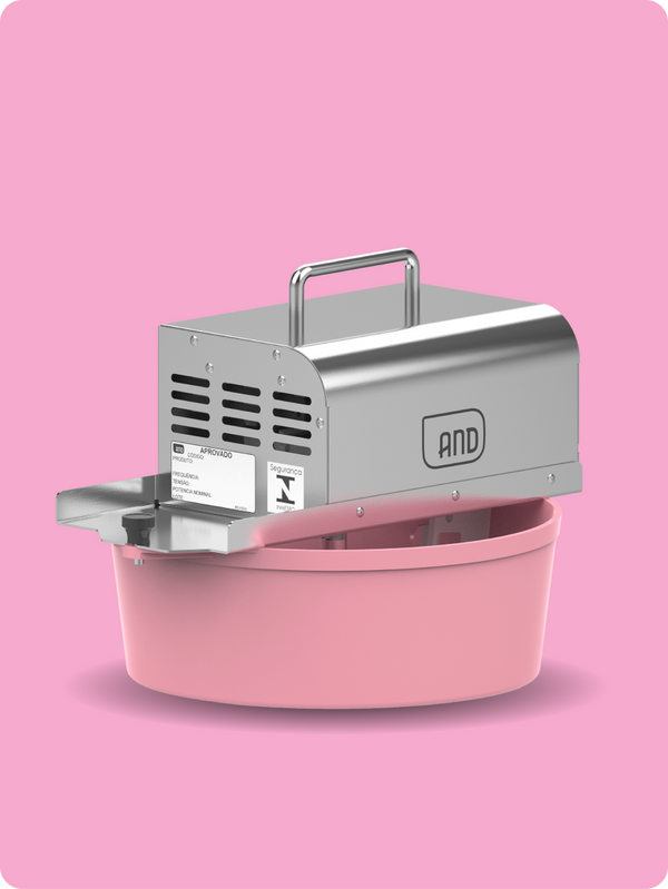 Olla mezcladora eléctrica rosa