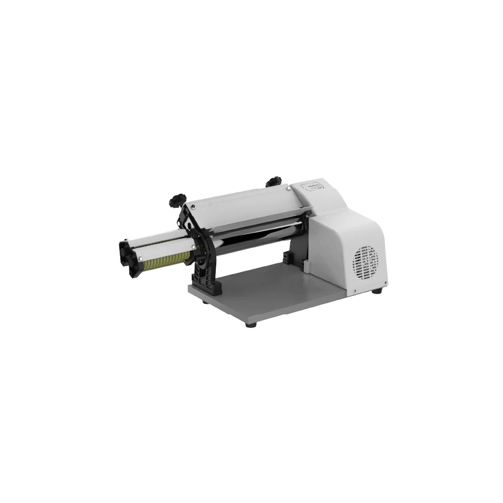 REVO electric dough sheeter in white, another view